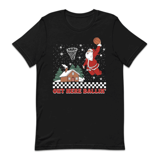 Christmas Basketball Slam Dunking Santa Claus Xmas Sports | PRODUCT CODE: SLMDKNGCRT