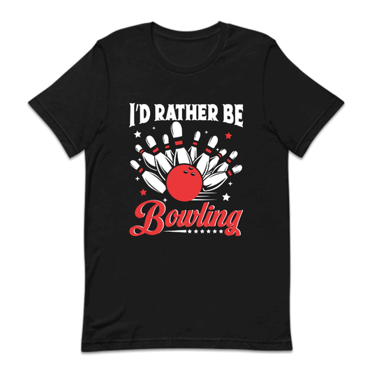 Vintage I'd Rather Be Bowling League  | PRODUCT CODE: BLWIDRATBG