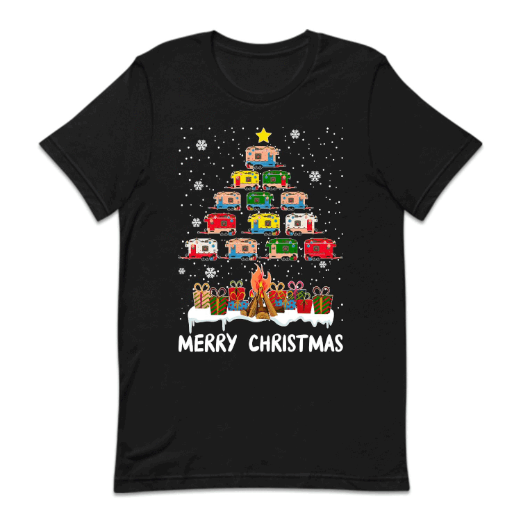 Merry Christmas Camper Tree Holiday RV Camping Festive Xmas | PRODUCT CODE: MRYCHPRERVH