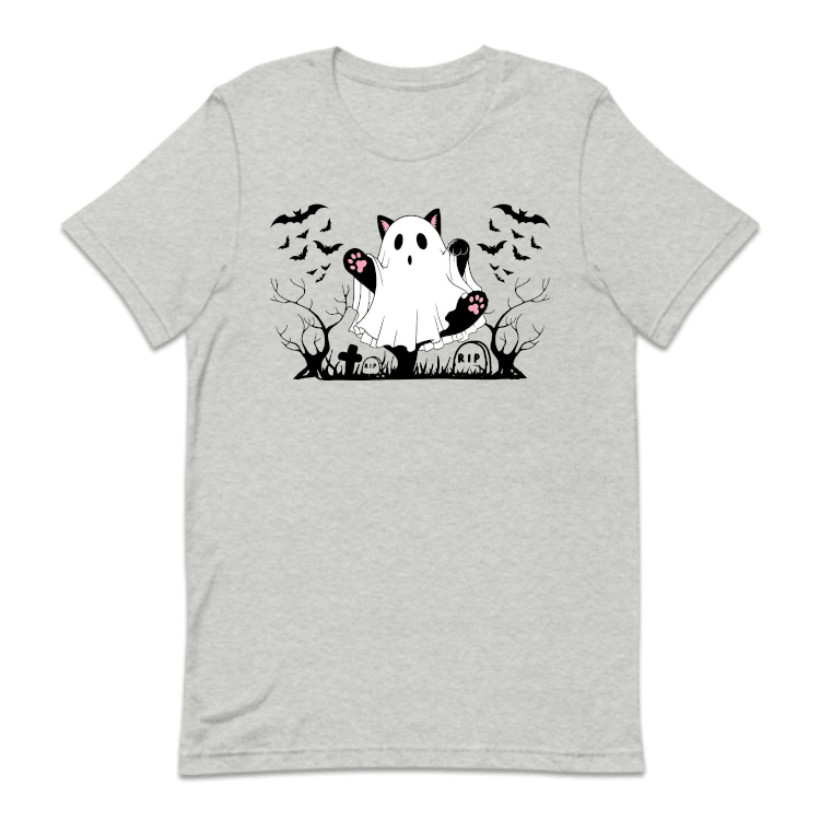 Halloween Ghost Cat & Creepy Bats | PRODUCT CODE: GSTCAHLWE