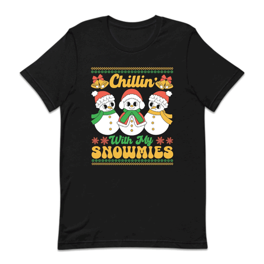 Chillin With My Snowmies Funny Christmas Cute Xmas Snowman | PRODUCT CODE: CLNHTYMSNW