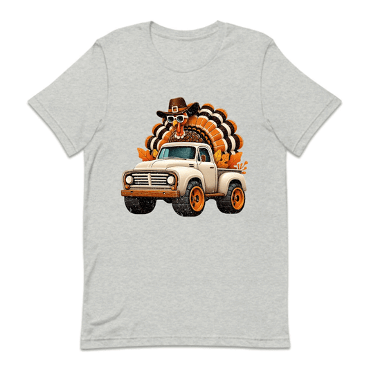 Turkey Riding Truck Thanksgiving Fall Truck Autumn Holiday | PRODUCT CODE: TRKDNGKUCF
