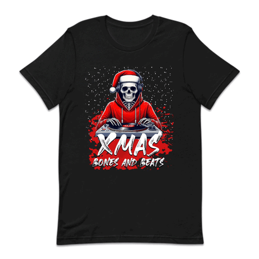 Xmas Bones And Beats Dj Skeleton Santa Claus Christmas Music Party | PRODUCT CODE: XMBOENDTCH