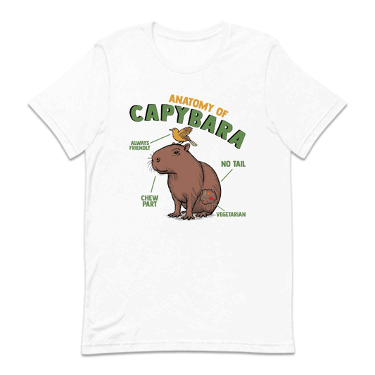Anatomy Of Capybara Funny Rodent Animal Lover | PRODUCT CODE: ANTMYFCPBR