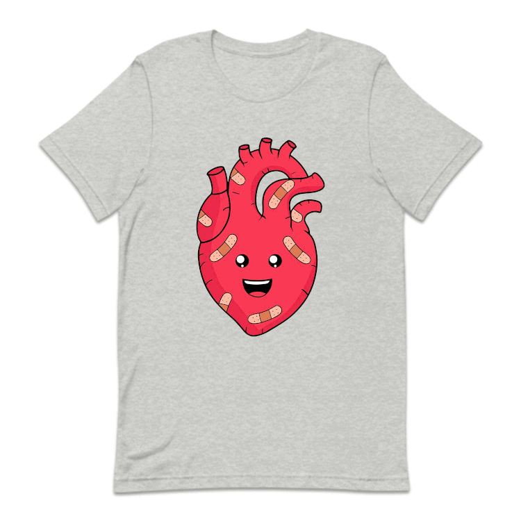 Heart With Bandaids Heart Warrior | PRODUCT CODE: FRTWBDSWA