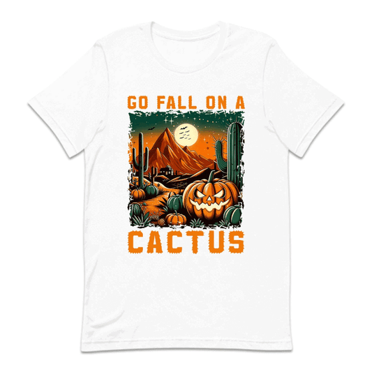 Go Fall On A Cactus Scary Pumpkin Western Halloween | PRODUCT CODE: GFLNOACTUP