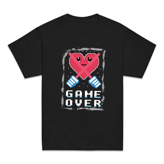 Retro Pixel Heart Game Over Arcade Style | PRODUCT CODE: PLXEHRTGMO