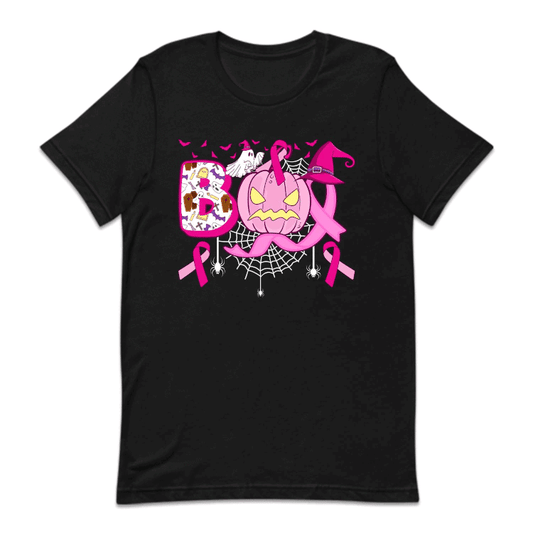 Halloween Boo Breast Cancer Awareness Spooky Cancer Survivor | PRODUCT CODE: BORSATWRNC