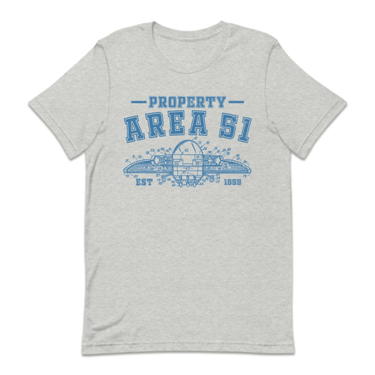 Property of Area 51 UFO Flying Saucer Blueprint Alien Enthusiast | PRODUCT CODE: PRTFREUFBL