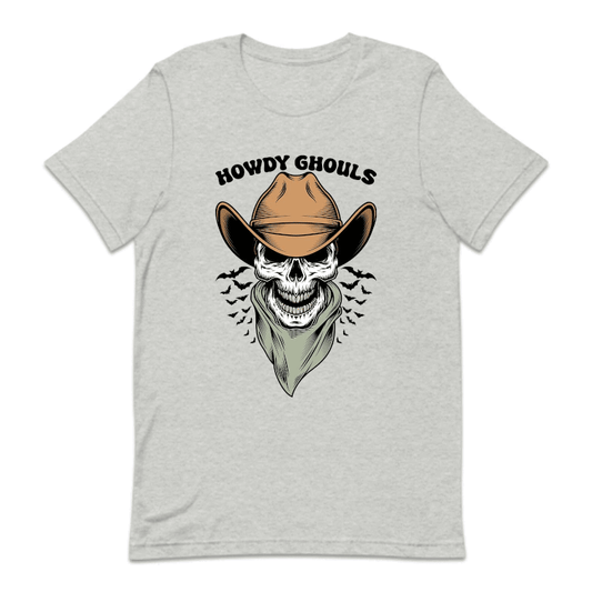 Howdy Ghouls Western Skull Cowboy Halloween |  PRODUCT CODE: HWDGLUSCW