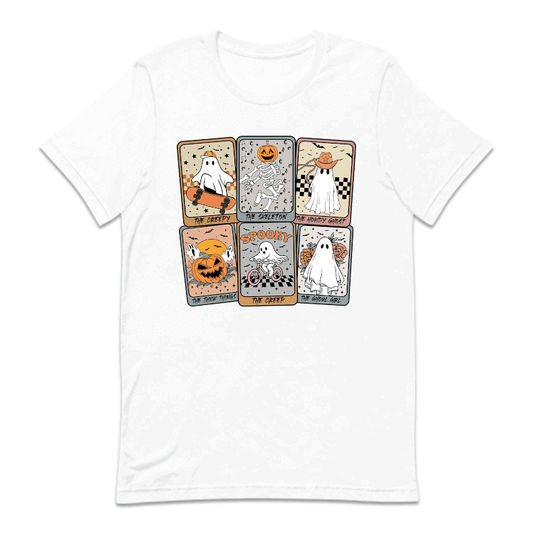Retro Halloween Ghost Tarot Cards Spooky Ghostly Season | PRODUCT CODE: HLWGSOTHR