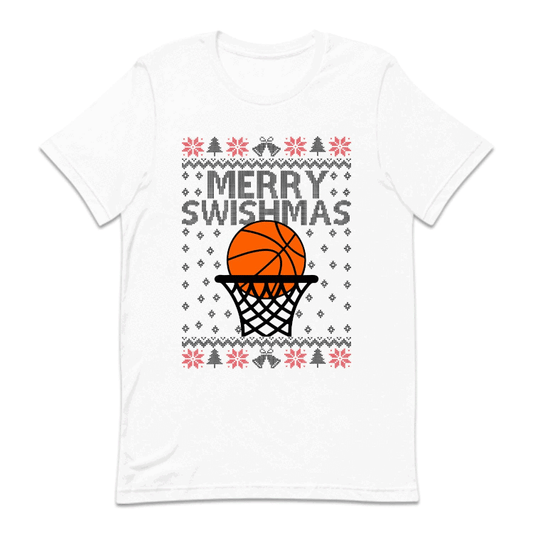 Merry Swishmas Basketball Christmas Sports Xmas Game Day | PRODUCT CODE: MRYSHWMABLK