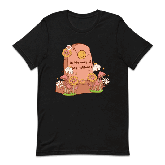 In Memory Of My Patience Floral Gravestone | PRODUCT CODE: MROYFPTNC