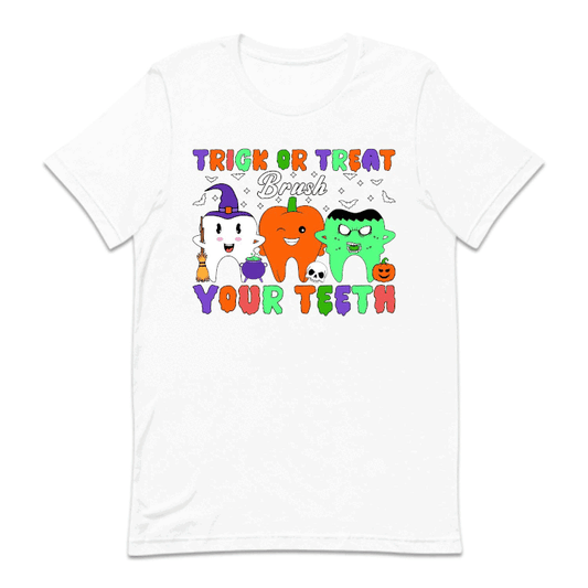Trick Or Treat Brush Your Teeth Spooky Halloween Dentist | PRODUCT CODE: TRKCREBRHS
