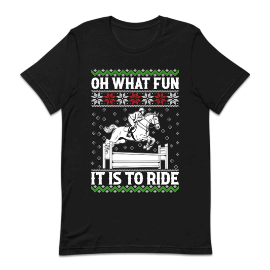 Horse Christmas Oh What Fun It Is To Ride Xmas Equestrian | PRODUCT CODE: HRDNGCRMSTA