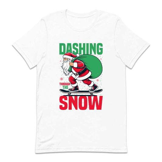 Christmas Santa Skateboard Dashing Through The Snow Xmas | PRODUCT CODE: STNAKBRDHG