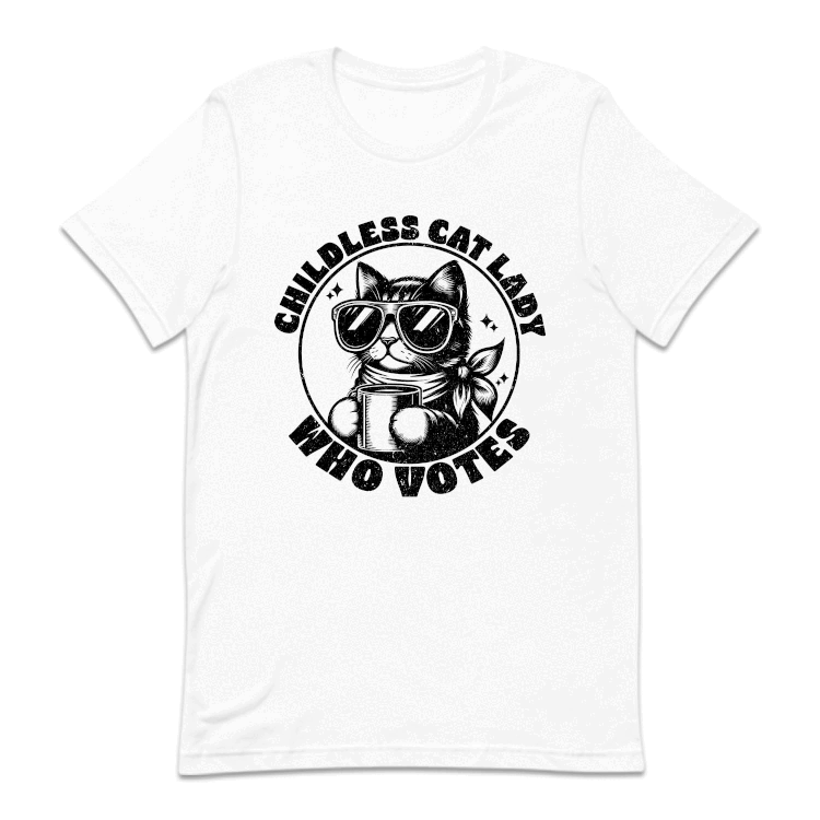 Childless Cat Lady Kamala Harris 2024 Madam President USA Election | PRODUCT CODE: CHLDTASLDKM