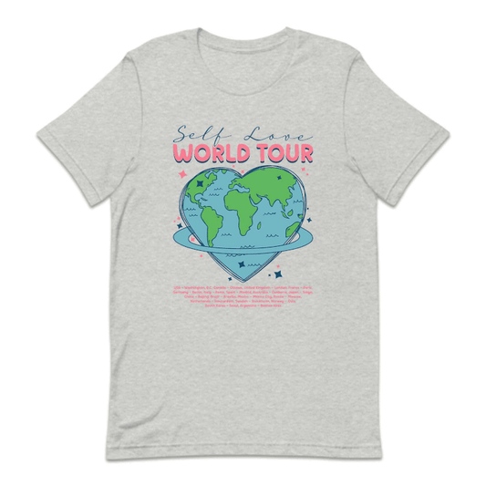 Self Love World Tour Love Band Inspirational | PRODUCT CODE: WRLDSFLURO