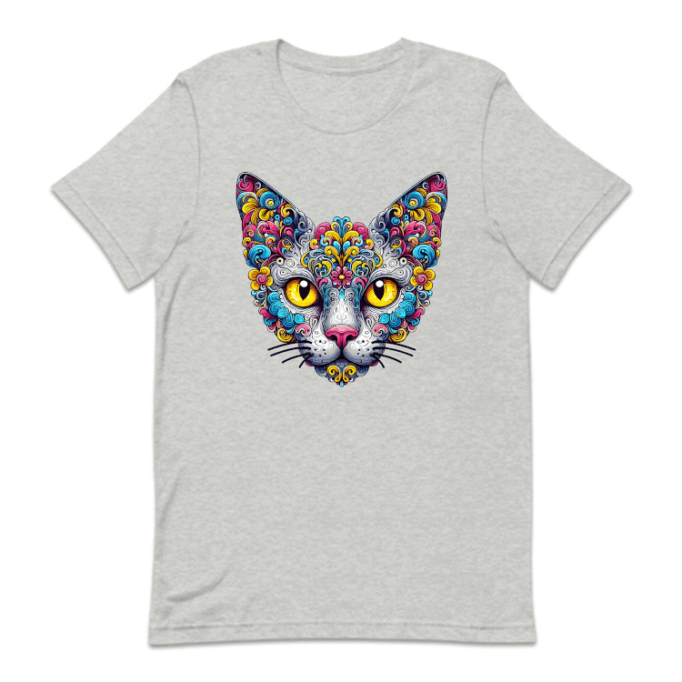 Psychedelic Colorful Devon Rex Cat | PRODUCT CODE: DVNOCTPSDY