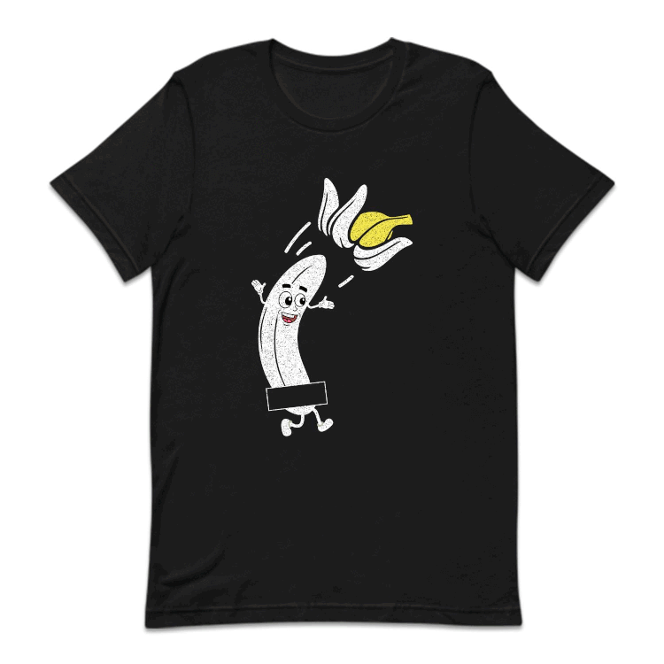 Banana Striptease Funny Naked Banana Pun | PRODUCT CODE: BNASTRPNK