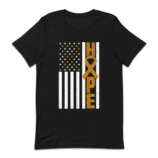 Hope COPD Awareness USA Flag Lung Health Support | PRODUCT CODE: HPAMRCNFLG