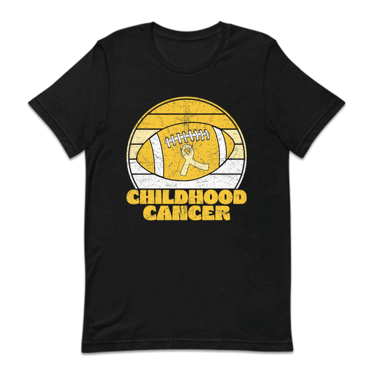 Childhood Cancer Football Pediatric Cancer Awareness Support | PRODUCT CODE: CHLRFLTSPU