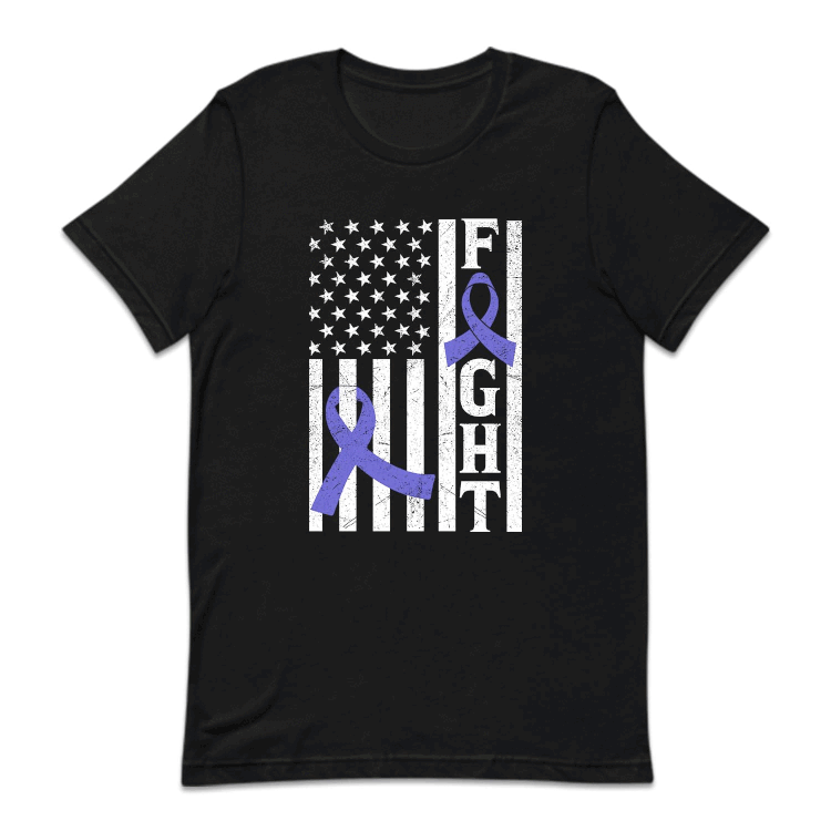 Pulmonary Hypertension Awareness USA Flag Purple Ribbon | PRODUCT CODE: HPTRAWRNSUL