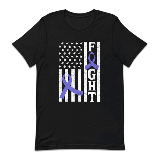 Pulmonary Hypertension Awareness USA Flag Purple Ribbon | PRODUCT CODE: HPTRAWRNSUL
