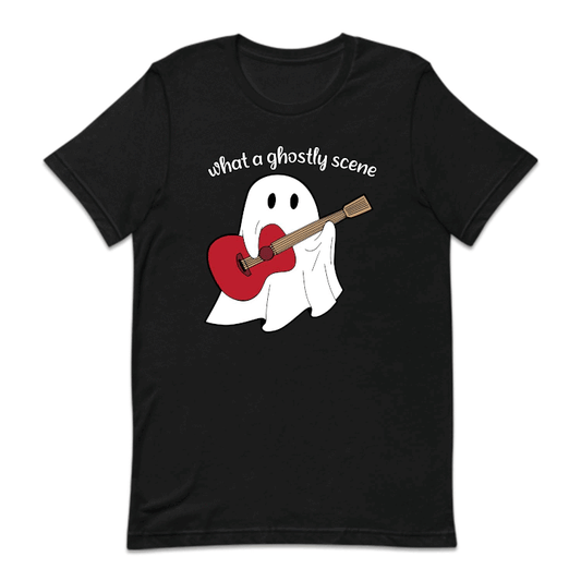 What A Ghostly Scene Ghost Playing Guitar Swiftie Halloween |  PRODUCT CODE: WHGSLYTCH