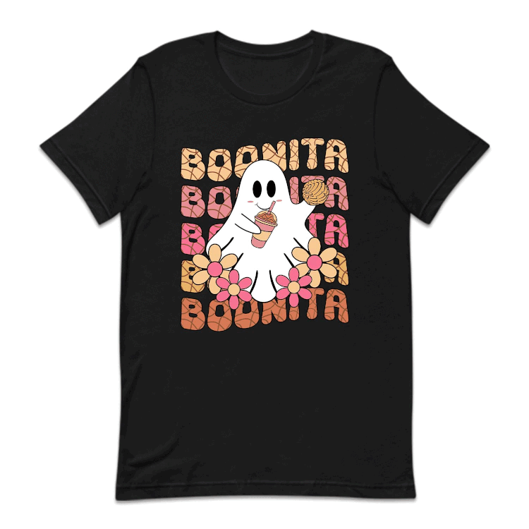 Boonita Halloween Mexican Cute Ghost Concha | PRODUCT CODE: BNTIOAHGH