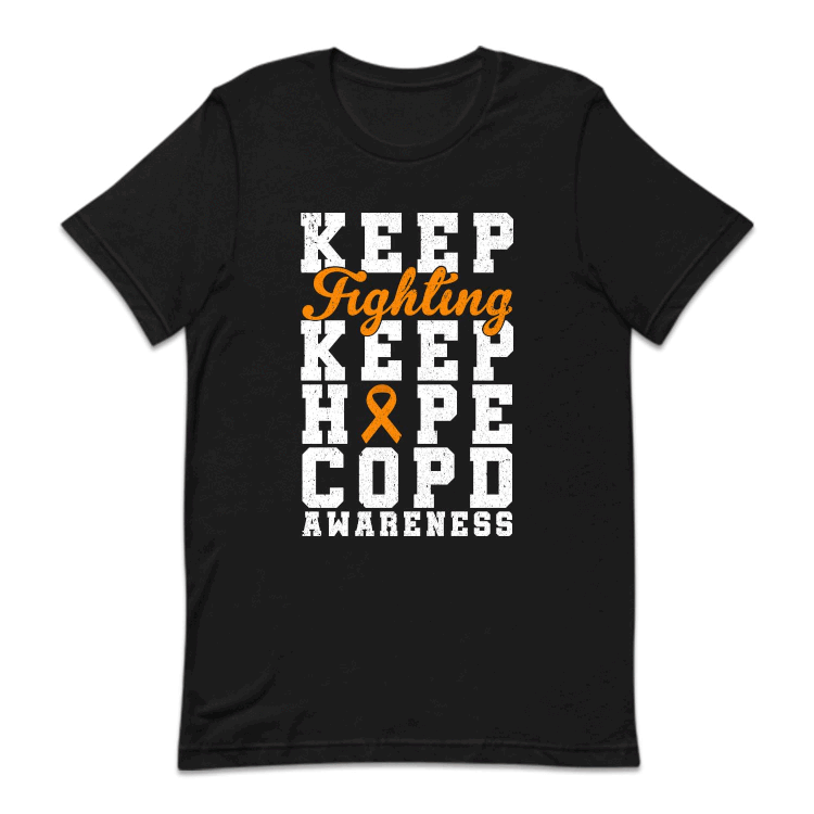 Keep Fighting Keep Hope COPD Awareness Lung Health Support | PRODUCT CODE: EKPGHFTCPA