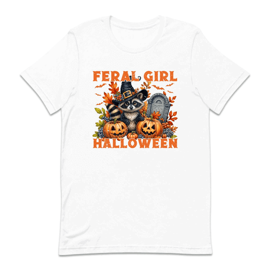 Feral Girl Halloween Spooky Raccoon Autumn Season | PRODUCT CODE: FRLGIHLWRC