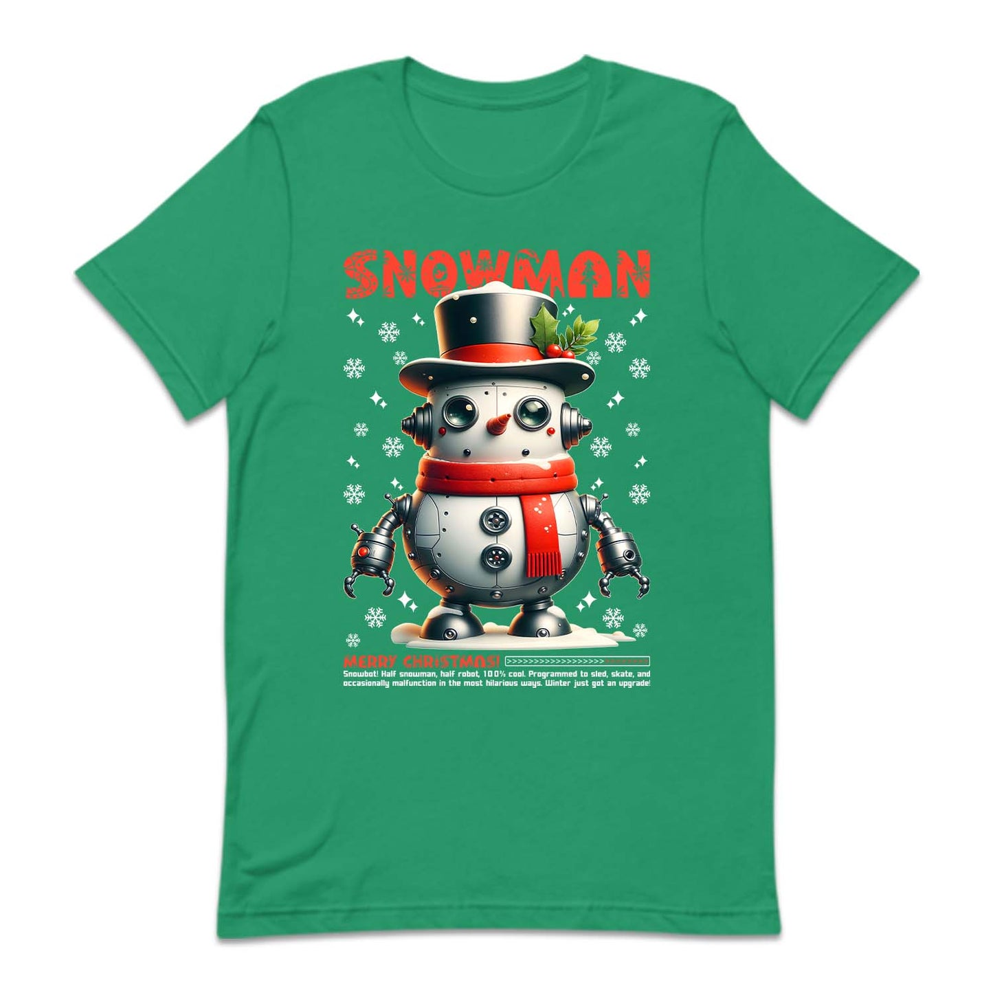 Robotic Snowman Merry Christmas Futuristic Xmas Robot Snowman | PRODUCT CODE: RBTCSNMWRY