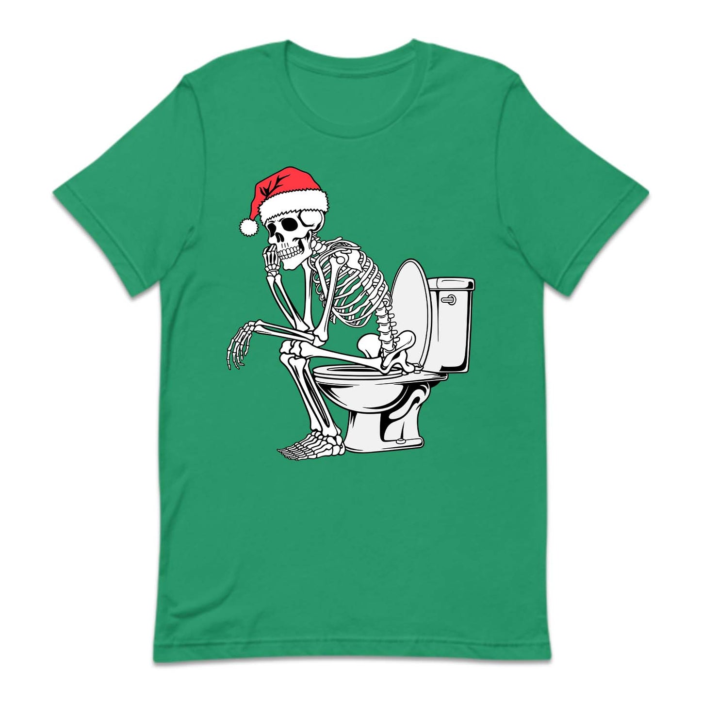 Christmas Skeleton on Toilet Dark Humor Sarcastic Xmas | PRODUCT CODE: SKLTCHRMOLW