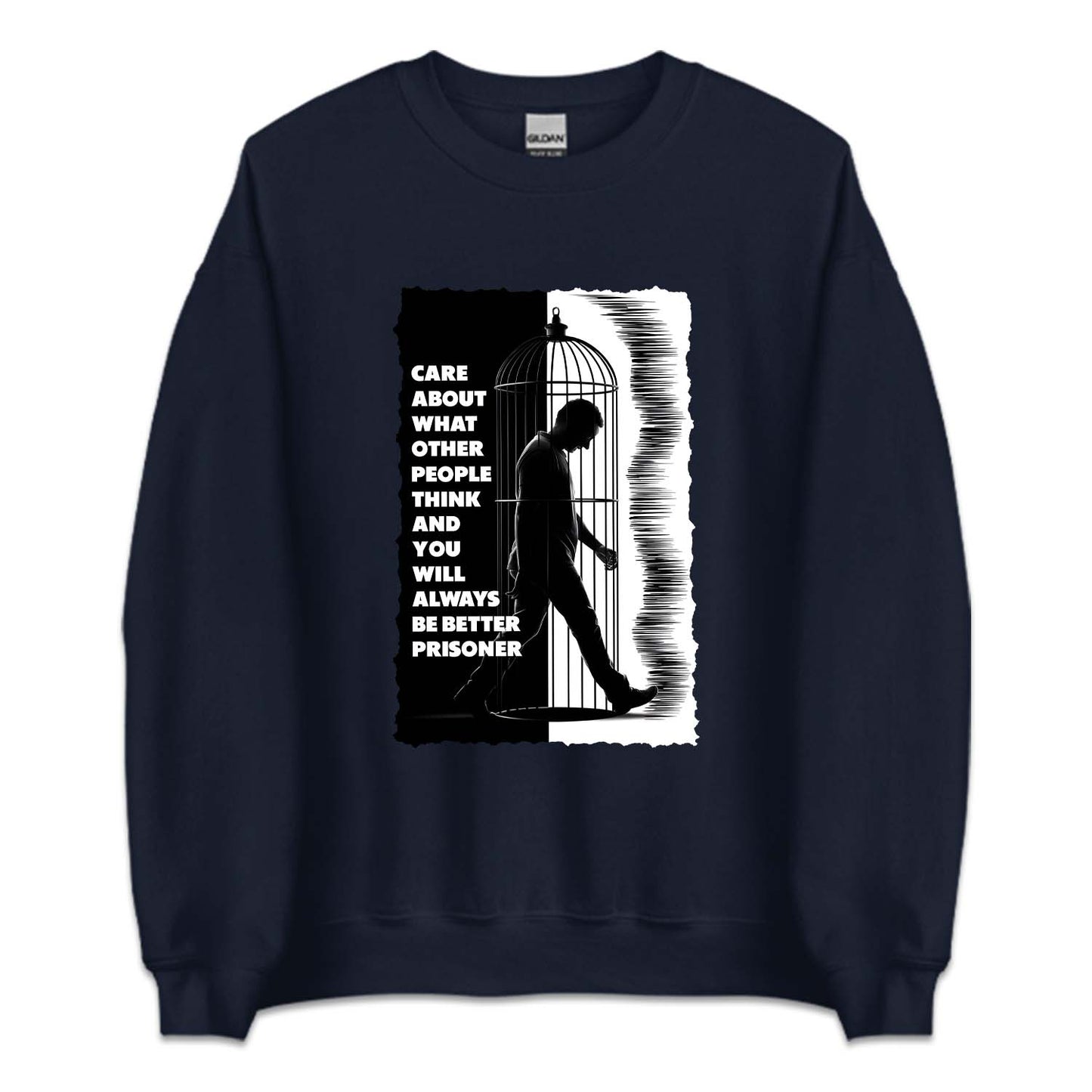 Man Walking in Birdcage Prisoner Philosophy | PRODUCT CODE: MNGIBRDC