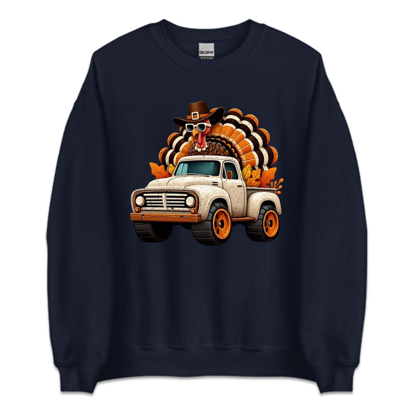 Turkey Riding Truck Thanksgiving Fall Truck Autumn Holiday | PRODUCT CODE: TRKDNGKUCF