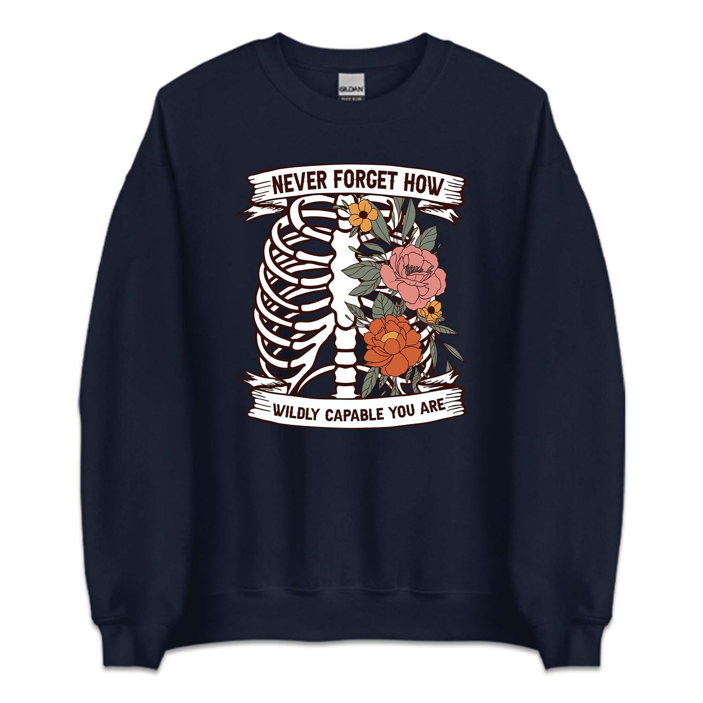 Floral Human Rib Cage Mental Health | PRODUCT CODE: NVRFGTHWC