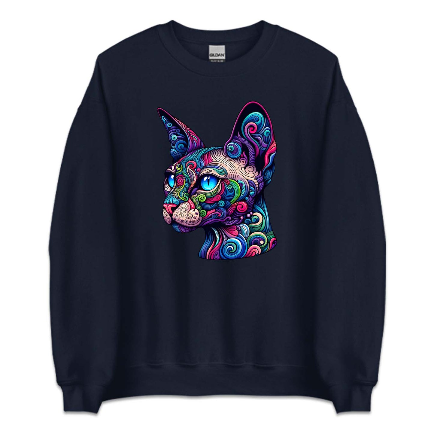 Psychedelic Colorful Sphynx Cat | PRODUCT CODE: SPXHCTPSY