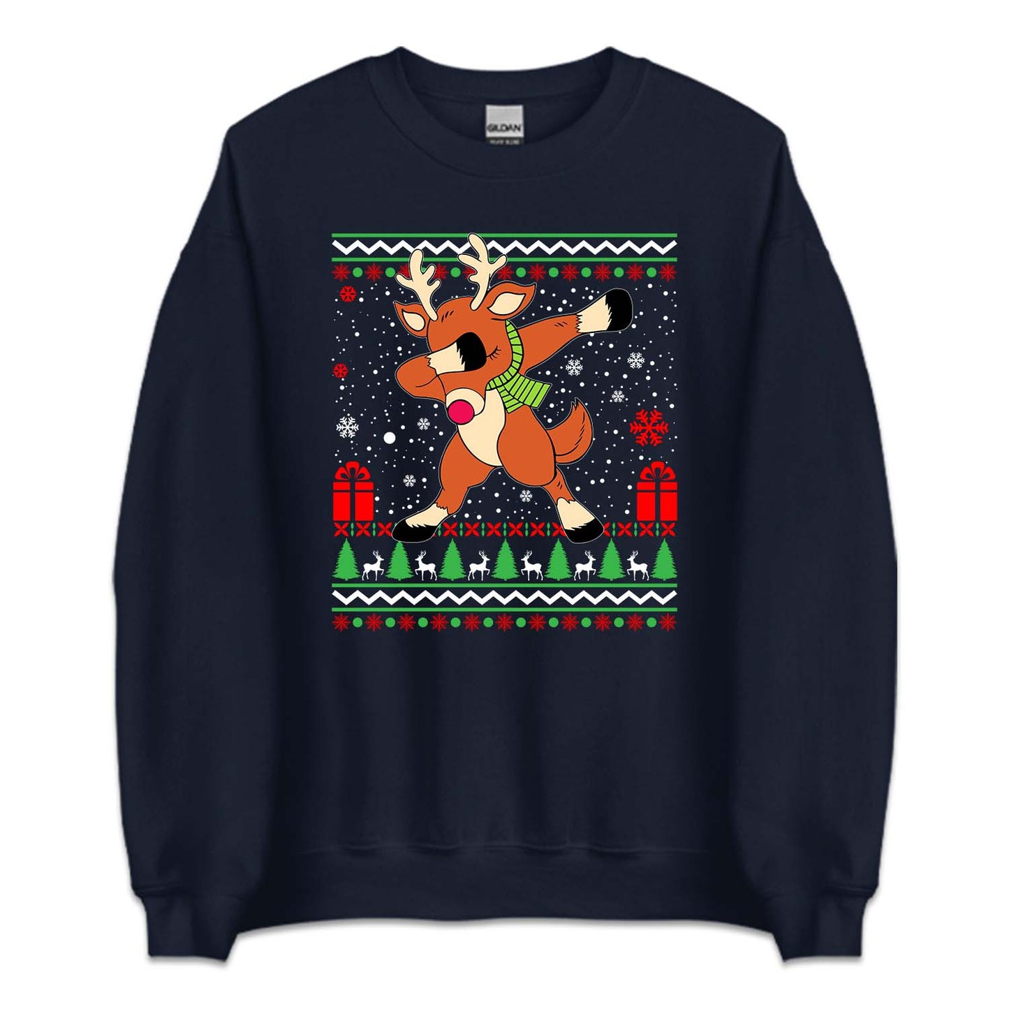 Dabbing Reindeer Christmas Rudolph Dab Dance Xmas | PRODUCT CODE: DBGRNDREFS