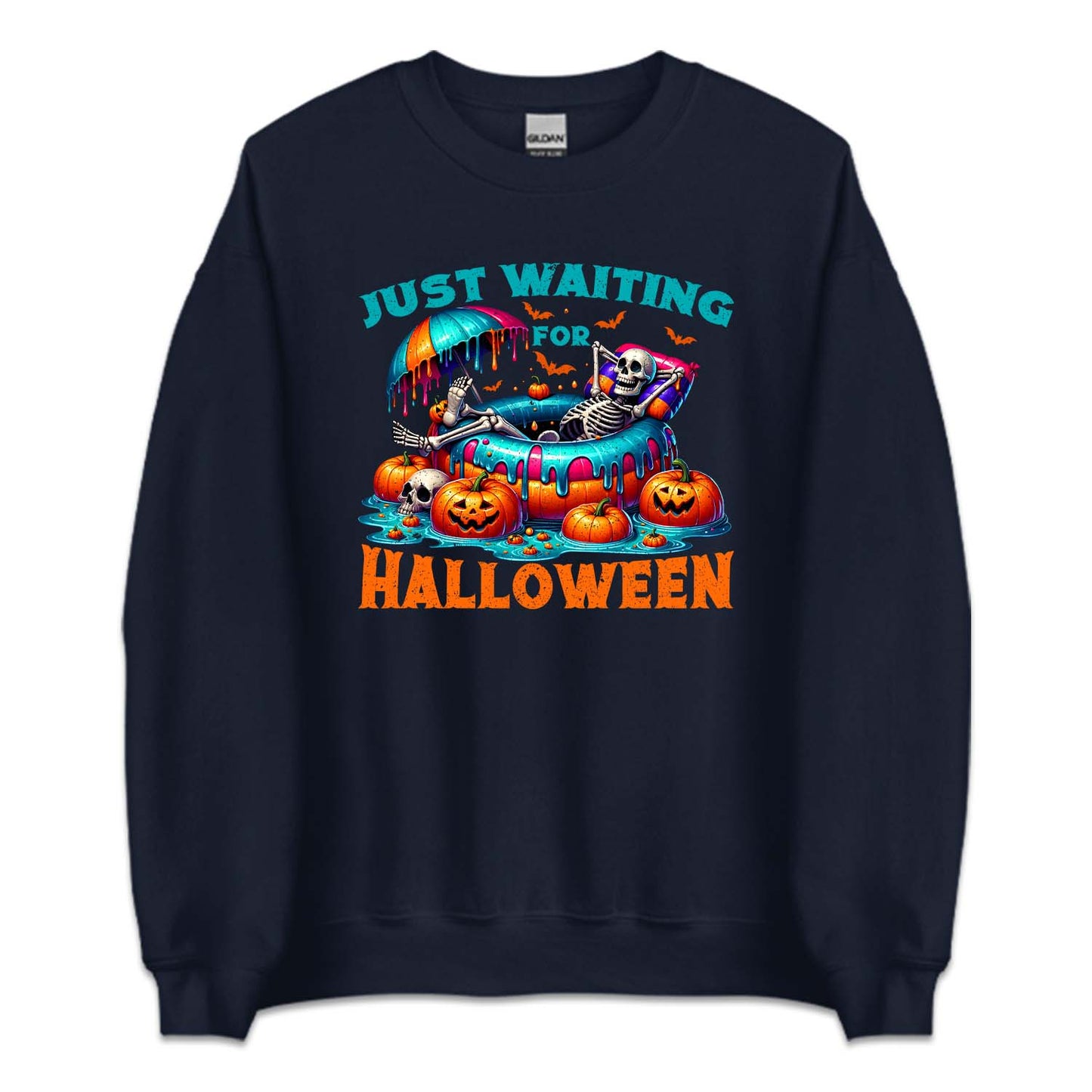 Just Waiting for Halloween Skeleton Pool Party | PRODUCT CODE: JUTWFRHLWM