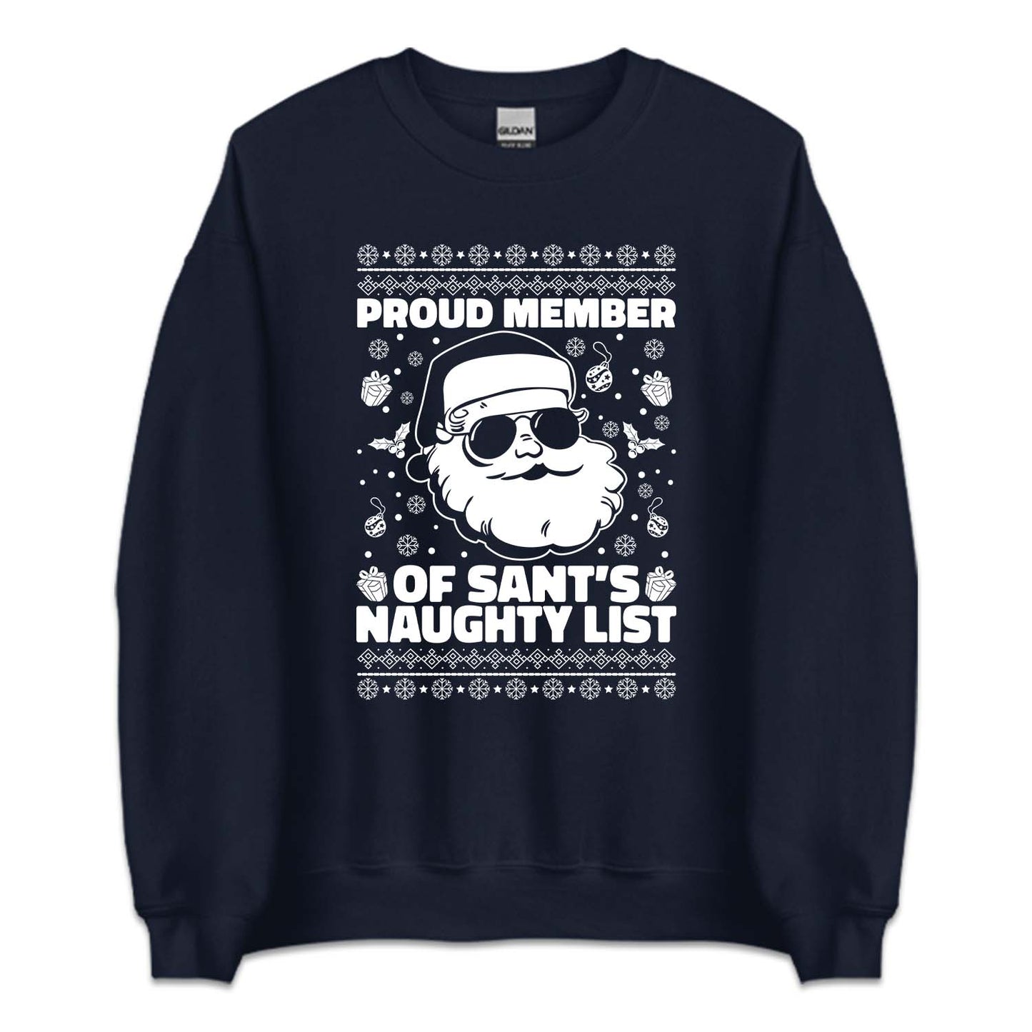 Proud Member of Santa's Naughty List Christmas Naughty Xmas | PRODUCT CODE: PRMBRESNTC
