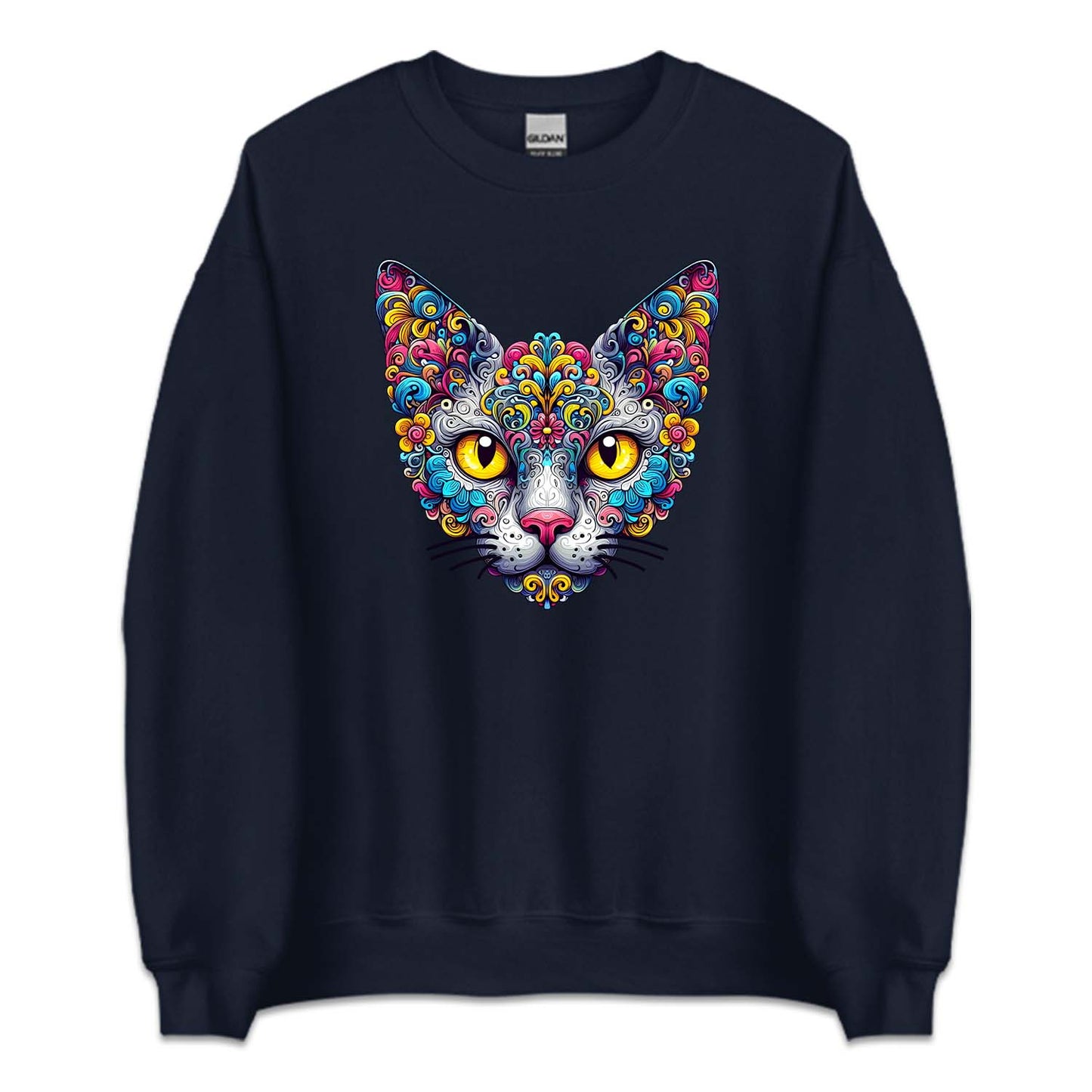 Psychedelic Colorful Devon Rex Cat | PRODUCT CODE: DVNOCTPSDY