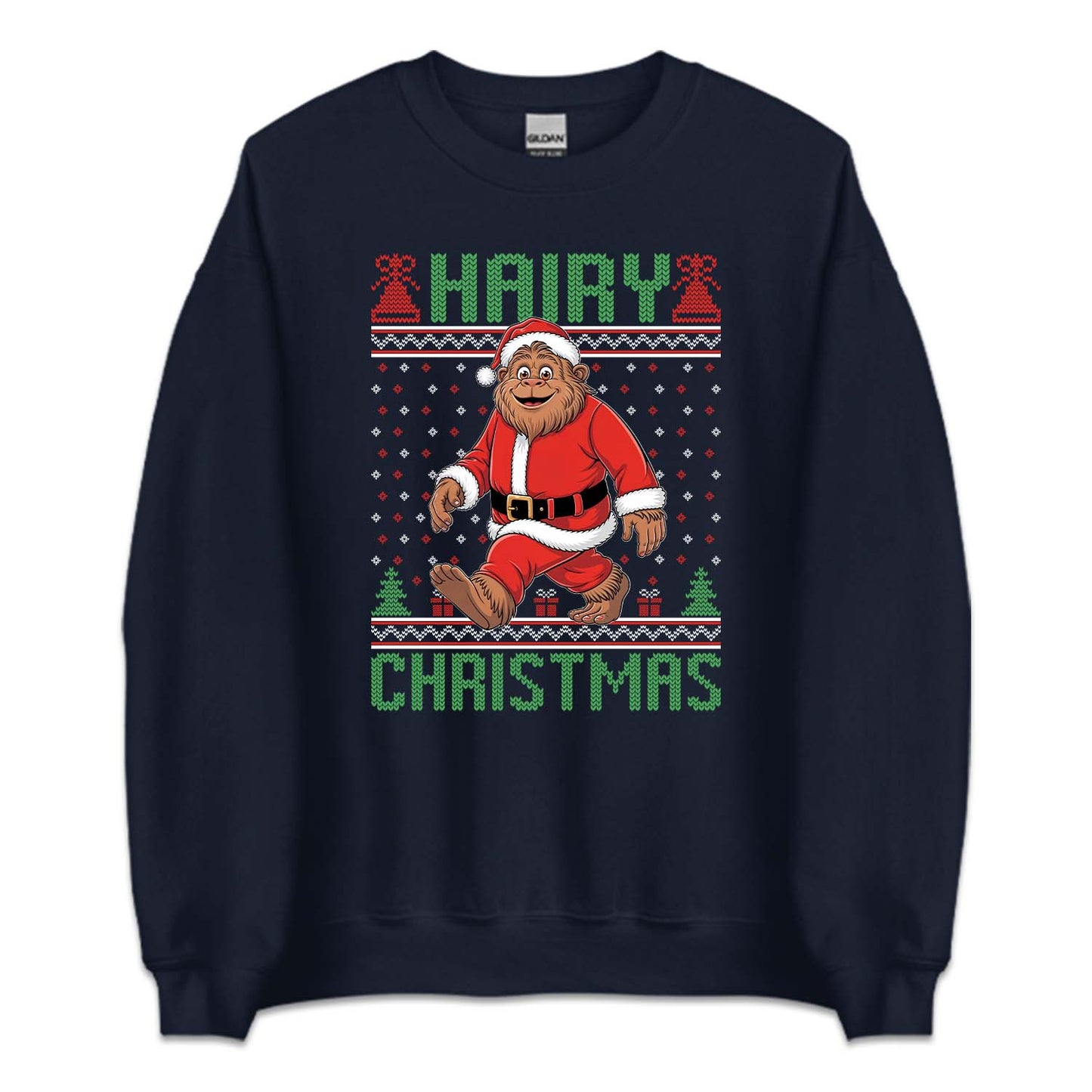 Bigfoot Christmas Santa Sasquatch Hairy Xmas | PRODUCT CODE: BFGTCRMSQC