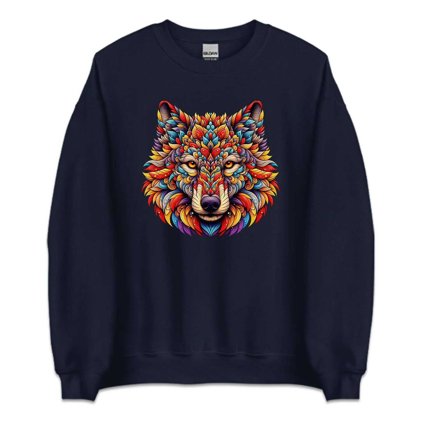 Psychedelic Colorful Wolf Wild Animal | PRODUCT CODE: PSYDLCWLF