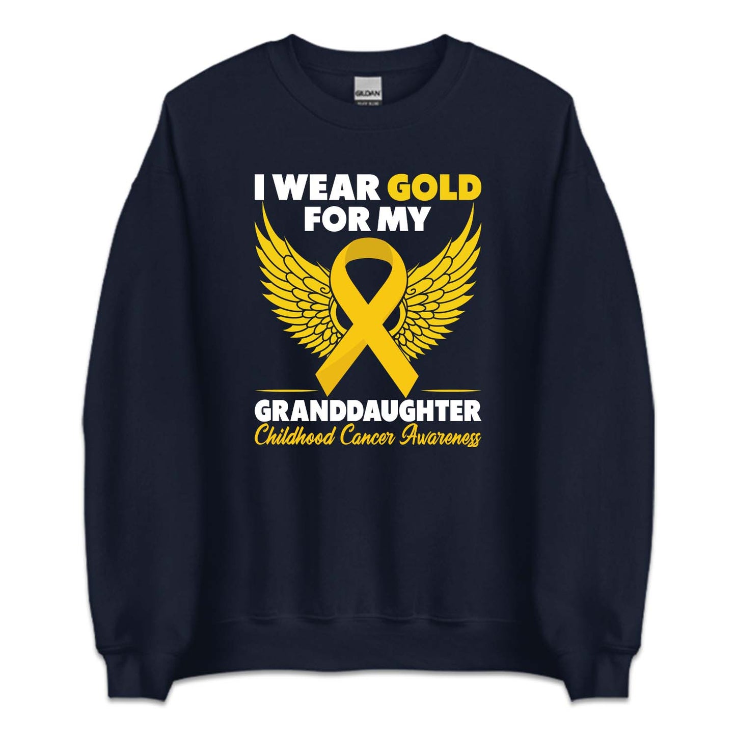 Childhood Cancer Awareness I Wear Gold For My Granddaughter | PRODUCT CODE: WRGLDFMGRD
