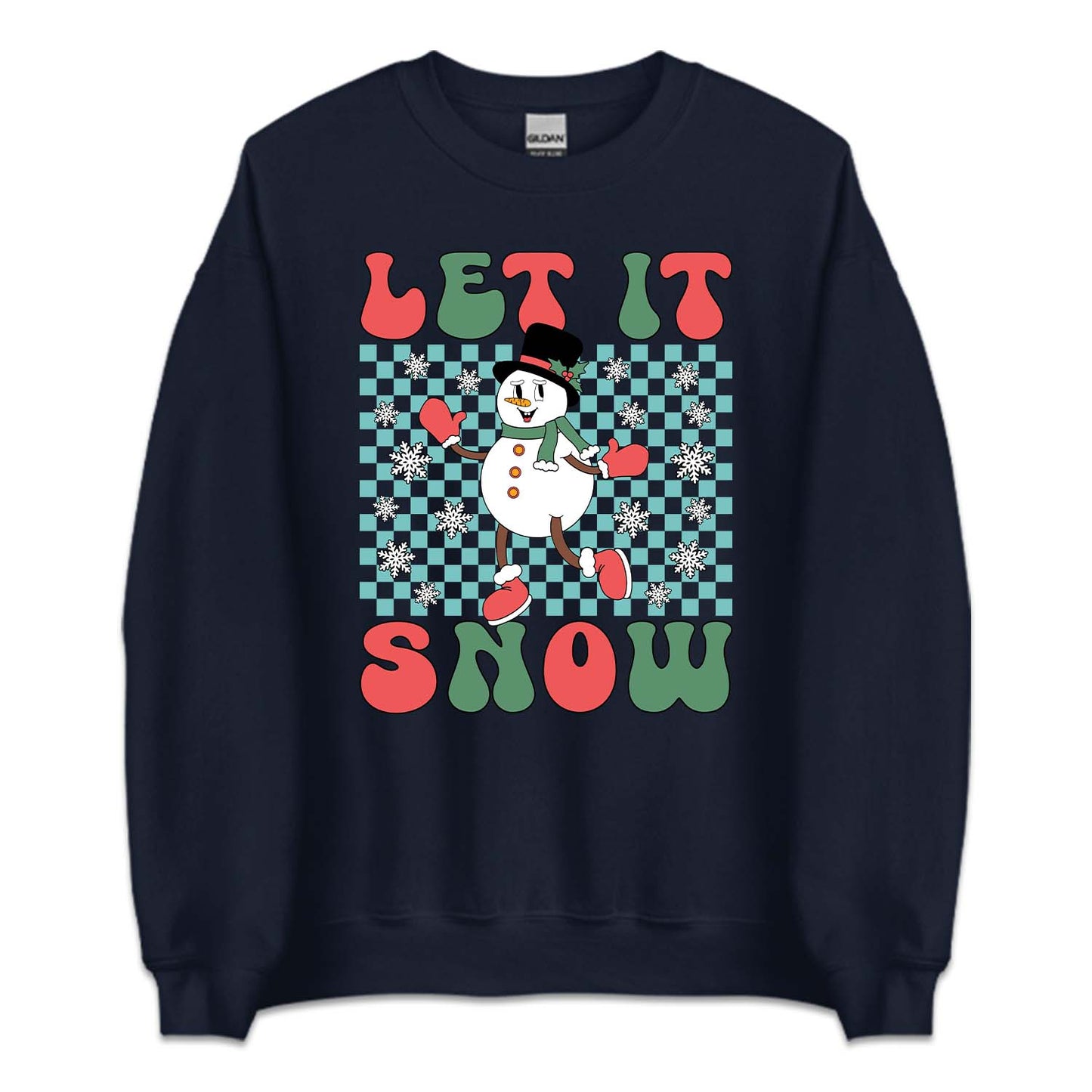 Let It Snow Christmas Snowman Winter Holiday Cozy Xmas | PRODUCT CODE: LTSNWCHRMAW