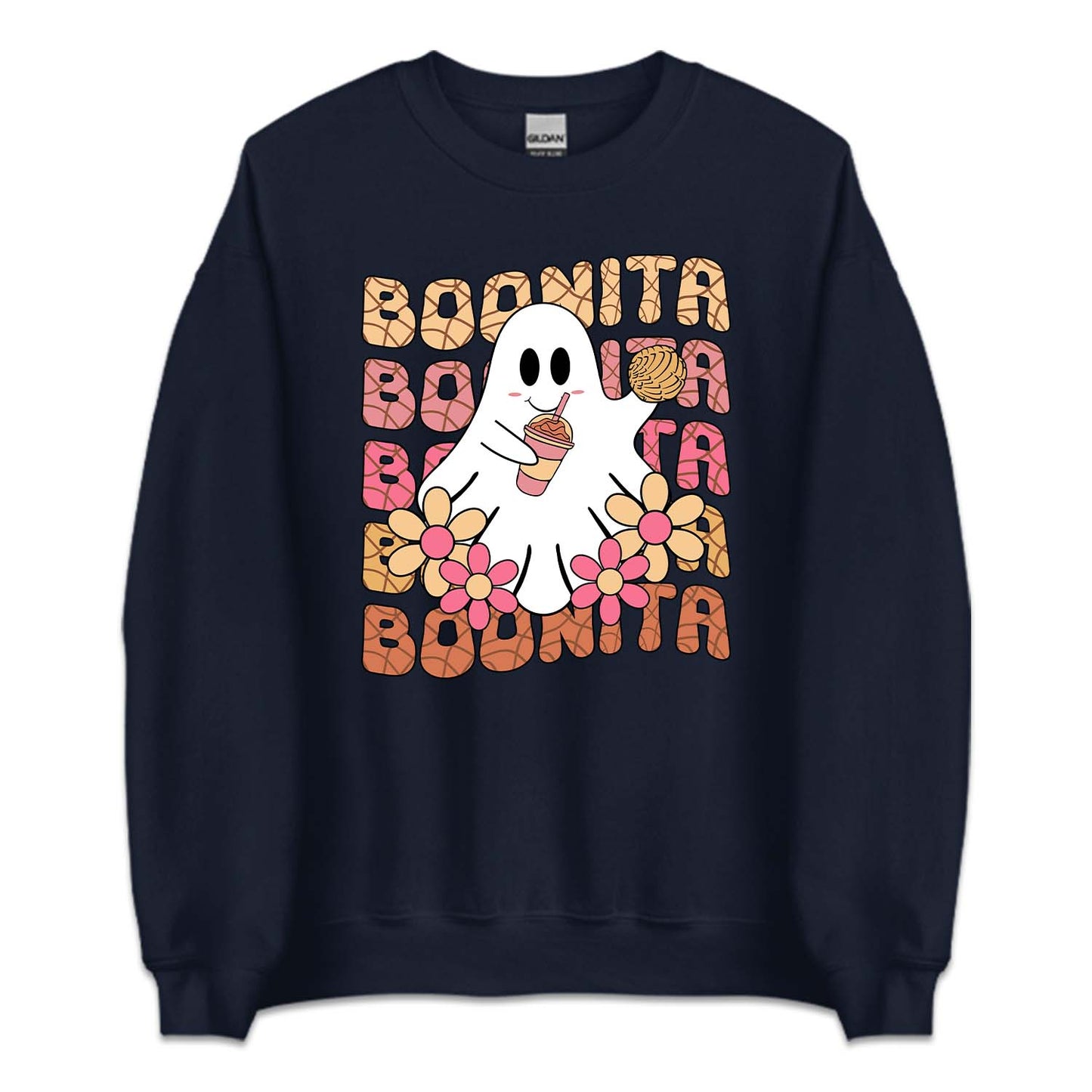 Boonita Halloween Mexican Cute Ghost Concha | PRODUCT CODE: BNTIOAHGH