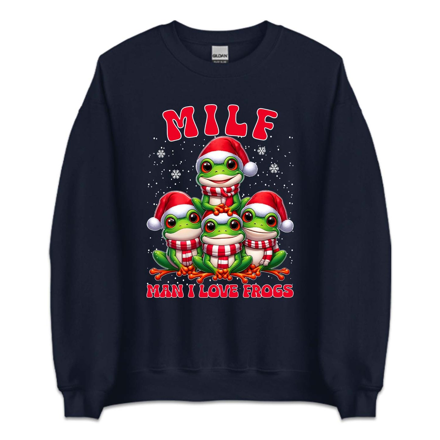 Frogs Christmas MILF Man I Love Frogs Humorous Xmas Frog | PRODUCT CODE: FRGCHTMLFVE