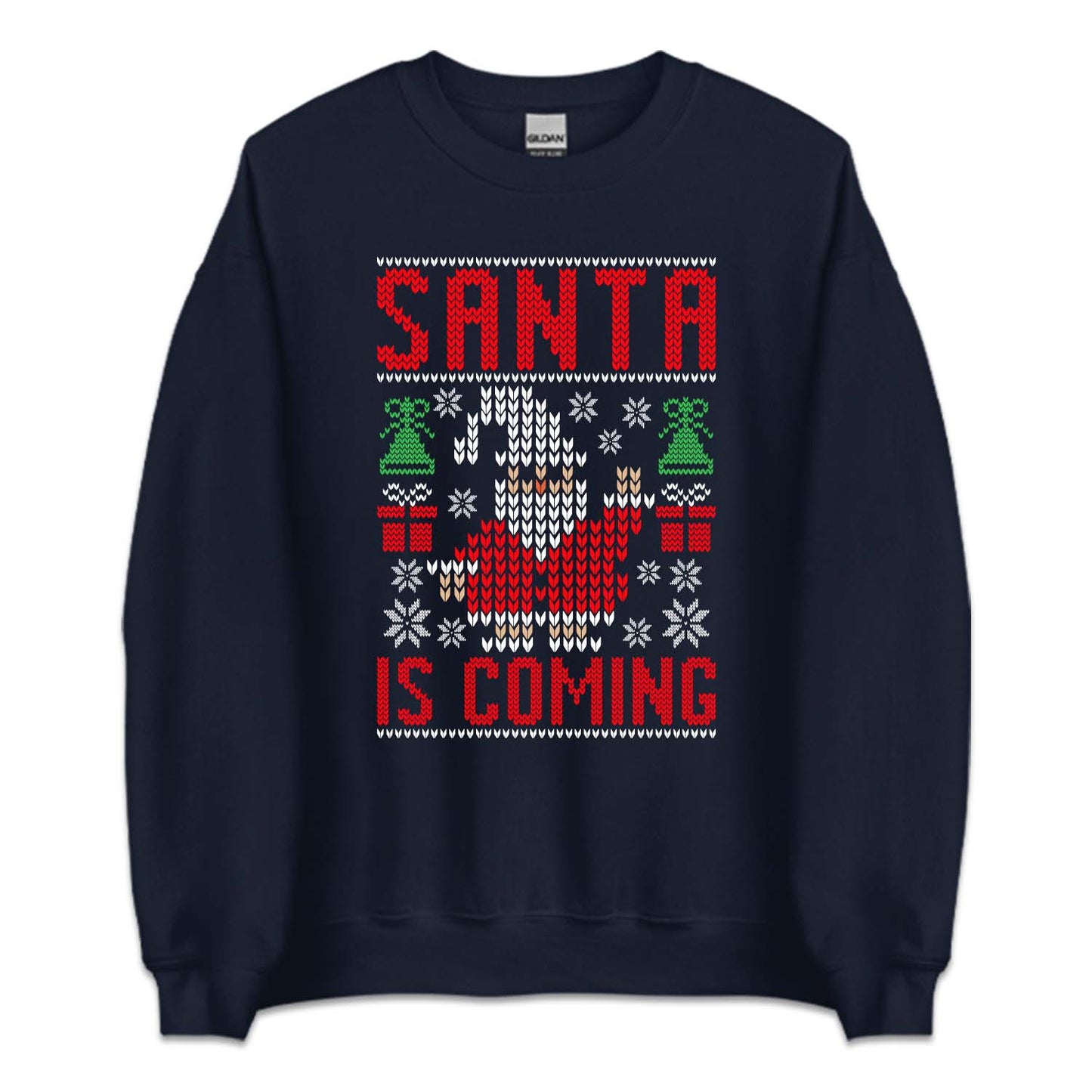 Santa Is Coming Ugly Christmas Festive Xmas | PRODUCT CODE: SNTCMNGULY