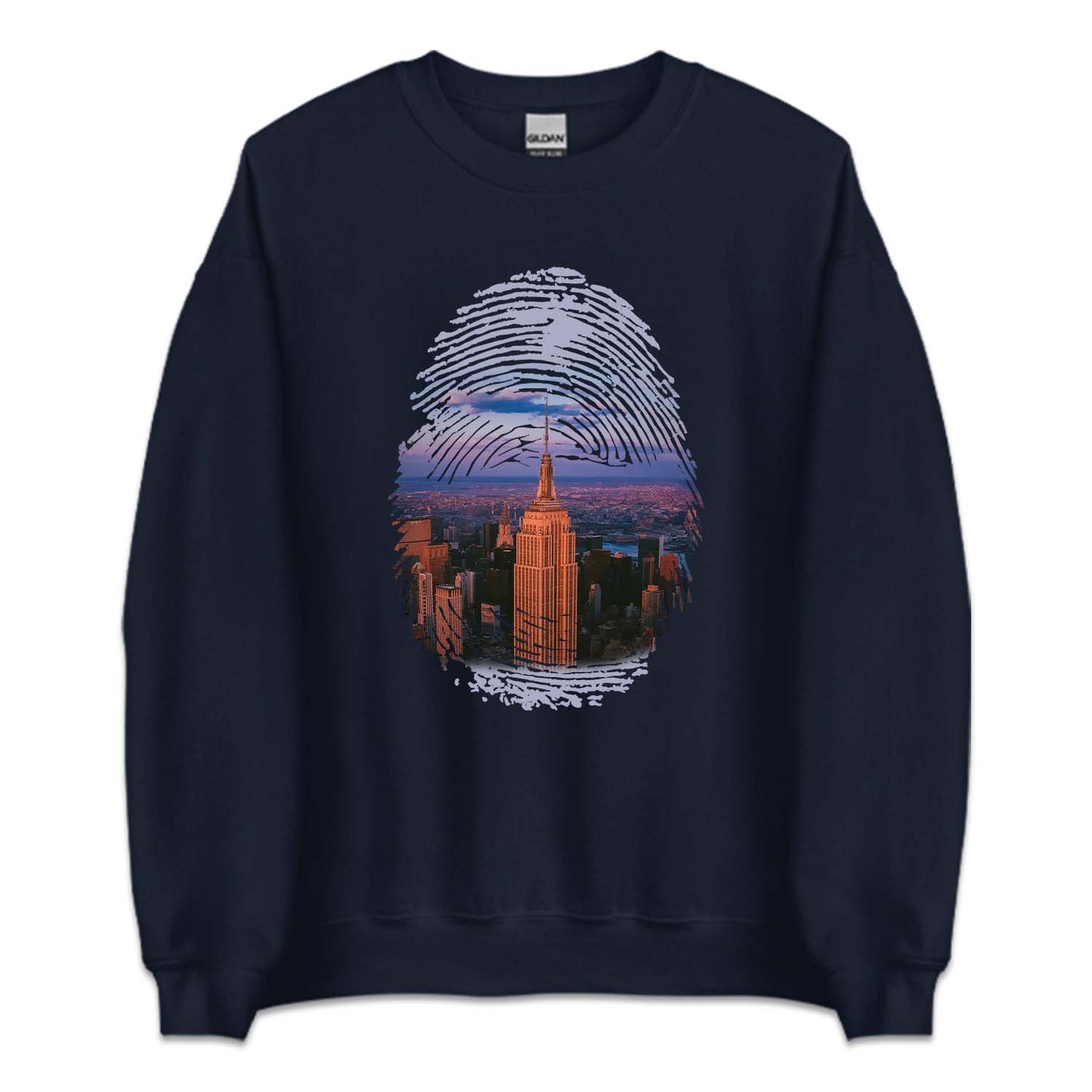 Empire State Building Fingerprint New York City Dusk | PRODUCT CODE: EMPRSTBLFG